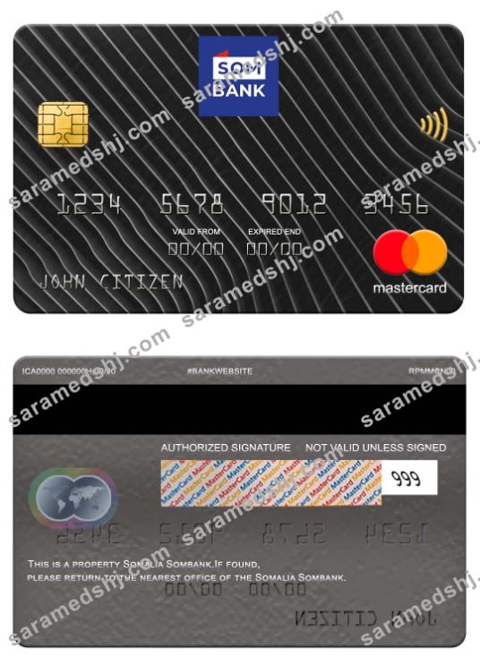 Somalia Sombank mastercard